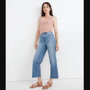 Madewell The Perfect Vintage Wide-Leg Crop Jean in Catlin Wash NG270